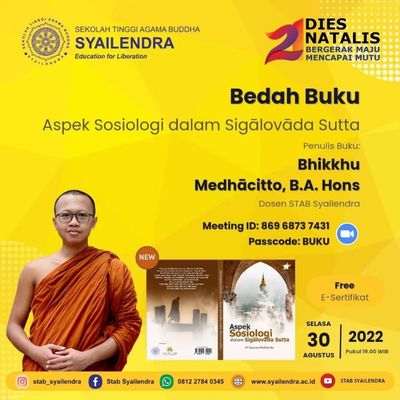 Bedah Buku: Aspek Sosiologi dalam Sigalovada Sutta